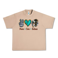 Burro Peace Love Indians Urban Heavy Tee - Jasminsmagicworld