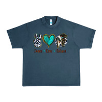 Midnight Navy Peace Love Indians Urban Heavy Tee - Jasminsmagicworld