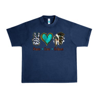 Navy Peace Love Indians Urban Heavy Tee - Jasminsmagicworld