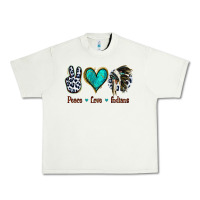 Pistachio Peace Love Indians Urban Heavy Tee - Jasminsmagicworld