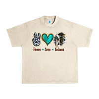Sandshell Peace Love Indians Urban Heavy Tee - Jasminsmagicworld