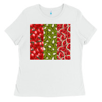 White summer fruits Ladies Tee - CowhideDigitalArt
