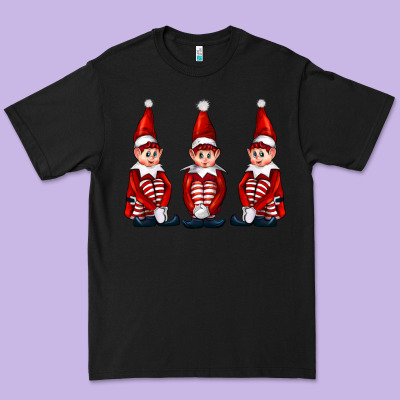 Christmas Elfs Premium Tee Designed By Fadigitalartstudio