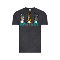 Vintage Black Happy Easter Vintage Tee - CowhideDigitalArt