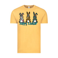 Vintage Mustard Happy Easter Vintage Tee - CowhideDigitalArt