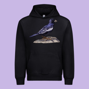 Lark Bunting Colorado State Bird Urban Hoodie Designed By Ranaportraitstore