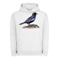 Pigment Lunar Rock Lark Bunting Colorado State Bird Urban Hoodie - RanaPortraitStore