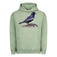 Pigment Oil Green Lark Bunting Colorado State Bird Urban Hoodie - RanaPortraitStore