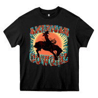 Black American cowgirl 4th of july Heavy Core Tee - FaDigitalArtStudio