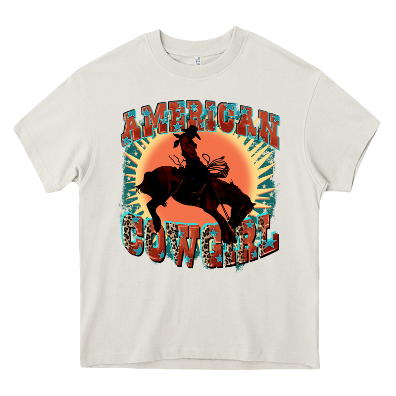 American Cowgirl 4th Of July Heavy Core Tee by FaDigitalArtStudio | Teevron