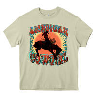 Mossy American cowgirl 4th of july Heavy Core Tee - FaDigitalArtStudio