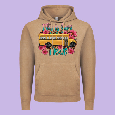 This Is How I Roll School Bus Vintage Hoodie Designed By Artiststas