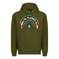 Army Green Western Rainbow Premium Hoodie - Jasminsmagicworld