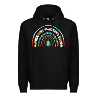 Black Western Rainbow Premium Hoodie - Jasminsmagicworld