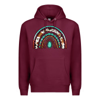 Burgundy Western Rainbow Premium Hoodie - Jasminsmagicworld