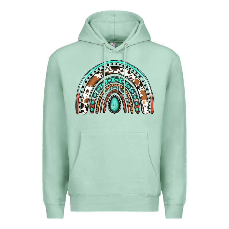 Western Rainbow Premium Hoodie by Jasminsmagicworld | Teevron