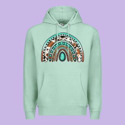 Western Rainbow Premium Hoodie Designed By Jasminsmagicworld