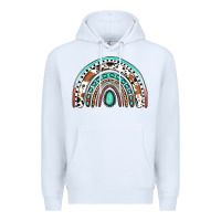 White Western Rainbow Premium Hoodie - Jasminsmagicworld