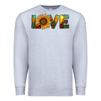 Heather Grey desert sunflower love Premium Sweatshirt - RanaPortraitStore