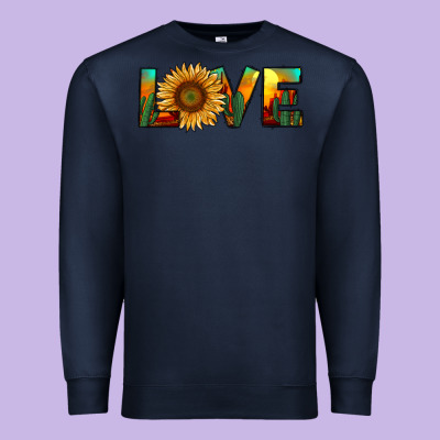 Desert Sunflower Love Premium Sweatshirt Designed By Ranaportraitstore