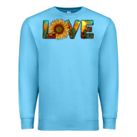 Ocean Blue desert sunflower love Premium Sweatshirt - RanaPortraitStore
