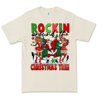 Bone Rockin Around The Christmas Tree Premium Tee - FaDigitalArtStudio