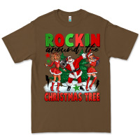 Cacao Rockin Around The Christmas Tree Premium Tee - FaDigitalArtStudio