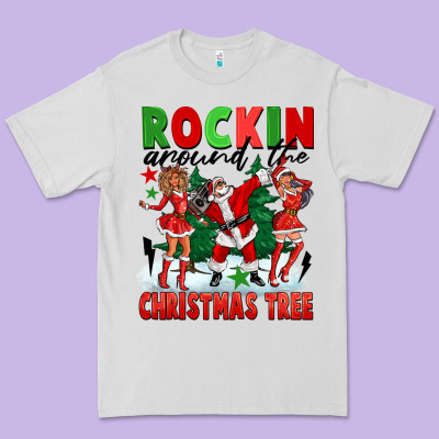 Rockin Around The Christmas Tree Premium Tee Designed By Fadigitalartstudio
