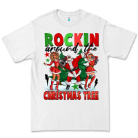 White Rockin Around The Christmas Tree Premium Tee - FaDigitalArtStudio