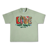 Oil Green Love ComeDown Luke 2.11-2 Urban Heavy Tee - CowhideDigitalArt