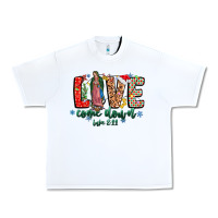 White Love ComeDown Luke 2.11-2 Urban Heavy Tee - CowhideDigitalArt