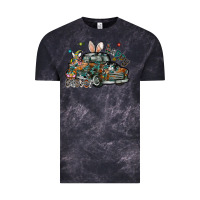 Cloud Black Happy Easter Vintage Tee - CowhideDigitalArt