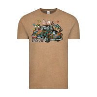 Vintage Coffee Happy Easter Vintage Tee - CowhideDigitalArt