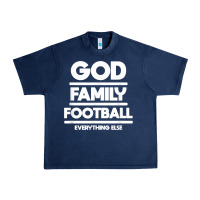 Navy god family football christian faith shirt Urban Heavy Tee - baoMotion