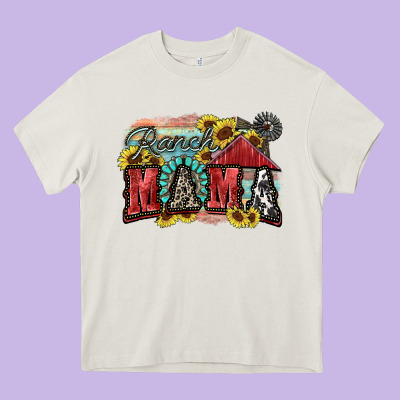 Ranch Mama Motthaer's Day Heavy Core Tee Designed By Fadigitalartstudio