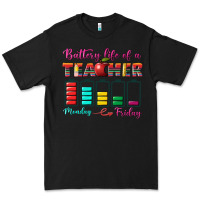 Black battery life of a teacher Premium Tee - BundleAndBundleShop