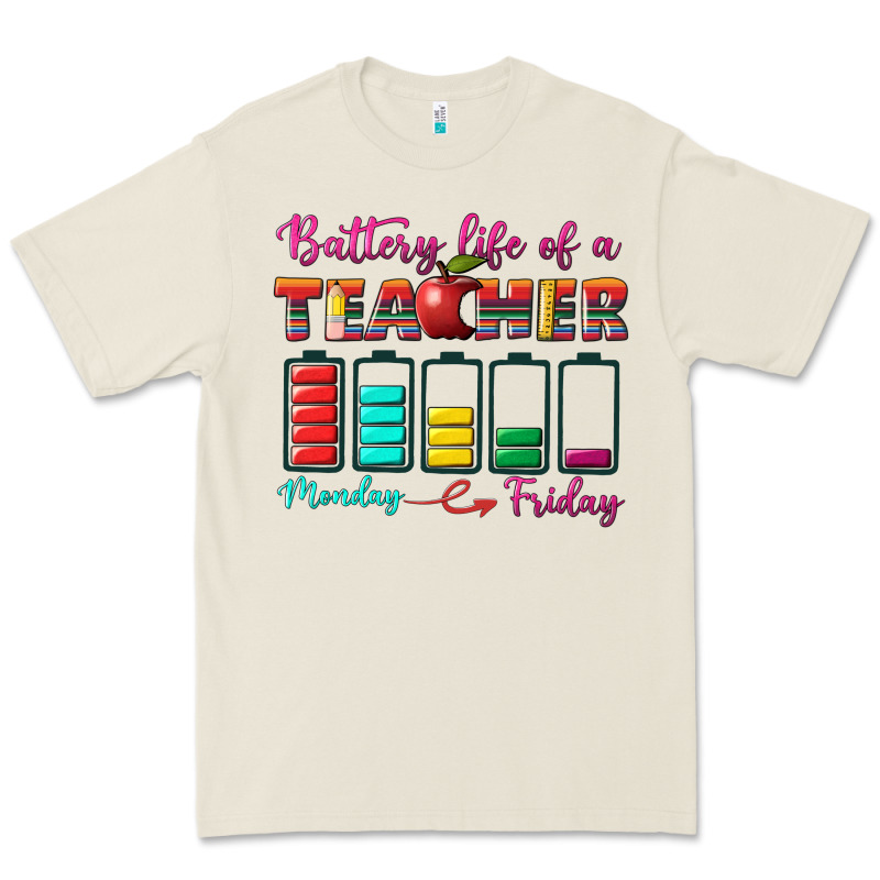 Battery Life Of A Teacher Premium Tee by BundleAndBundleShop | Teevron