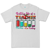 Dove Grey battery life of a teacher Premium Tee - BundleAndBundleShop