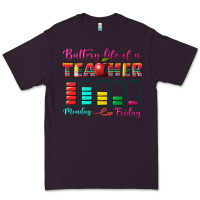 Plum battery life of a teacher Premium Tee - BundleAndBundleShop