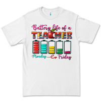 White battery life of a teacher Premium Tee - BundleAndBundleShop