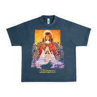 Midnight Navy labyrinth movie poster t shirt Urban Heavy Tee - baoMotion