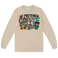 Mushroom i pretend coffee Long Sleeve Tee - RacoonDesign