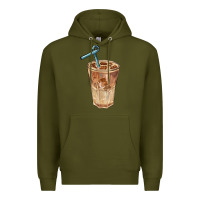 Army Green iced latte Premium Hoodie - BarkalooDesign