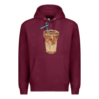 Burgundy iced latte Premium Hoodie - BarkalooDesign