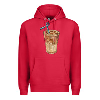Cardinal iced latte Premium Hoodie - BarkalooDesign