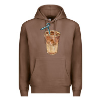 Chestnut iced latte Premium Hoodie - BarkalooDesign