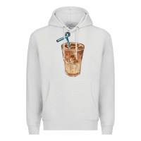 Dove Grey iced latte Premium Hoodie - BarkalooDesign