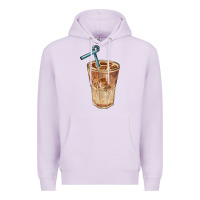 Lilac iced latte Premium Hoodie - BarkalooDesign