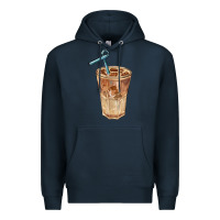 Navy iced latte Premium Hoodie - BarkalooDesign