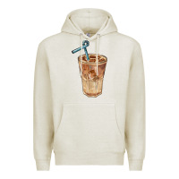 Oatmeal Heather iced latte Premium Hoodie - BarkalooDesign